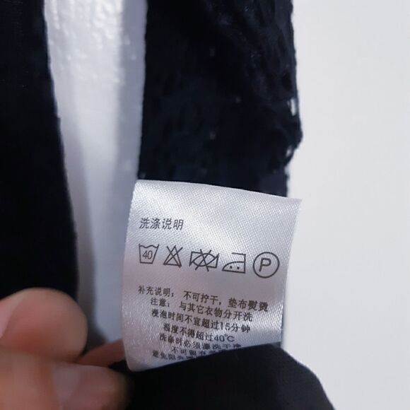 Black Lace Sweetheart Mock Neck Fit & Flare Dress - Picture 6 of 13